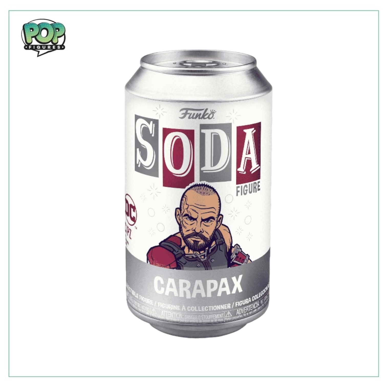 Carapax Funko Soda Vinyl Figure from DC Comics, featuring a chance of chase variant for collectors.