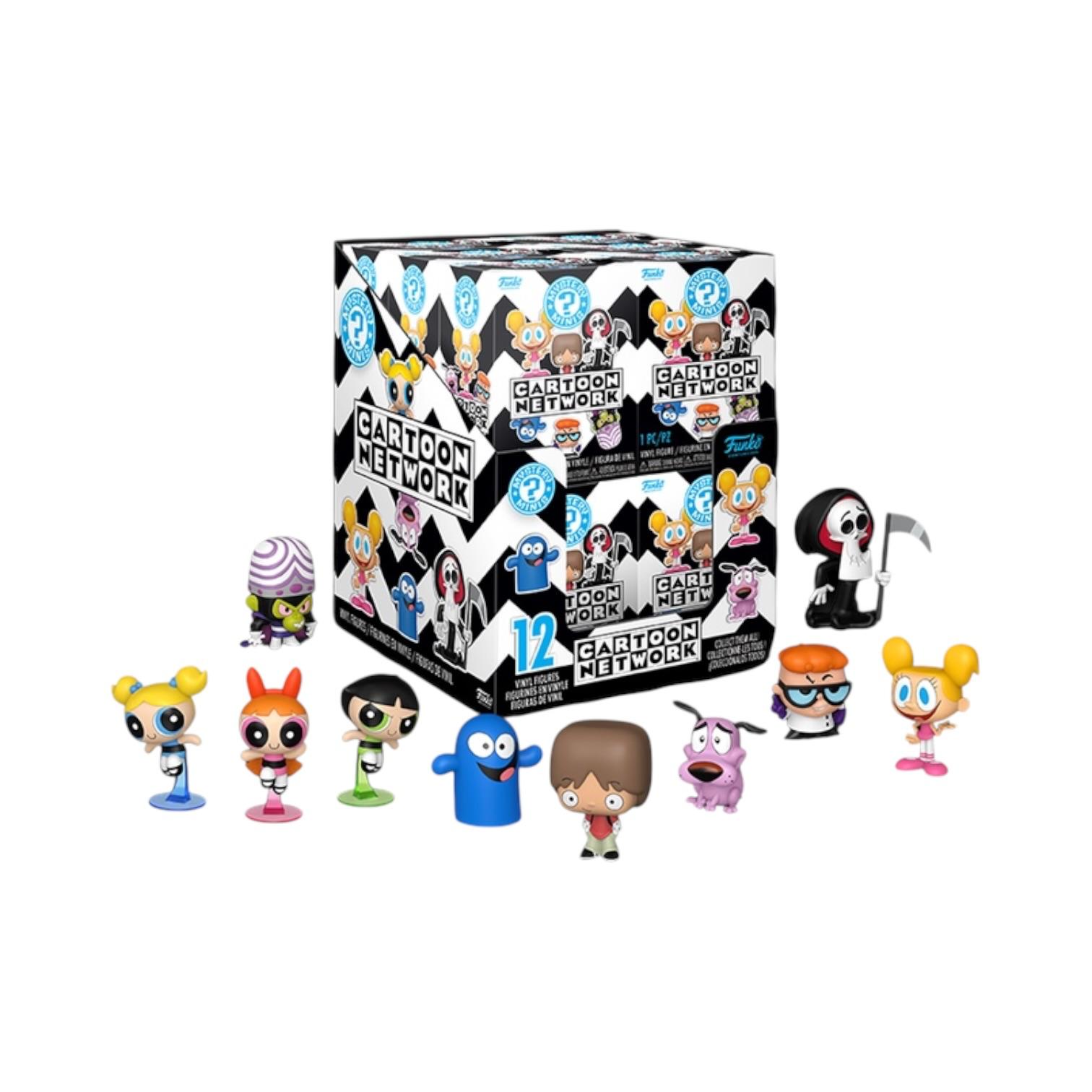 Cartoon Network figurine collection with packaging on a white background