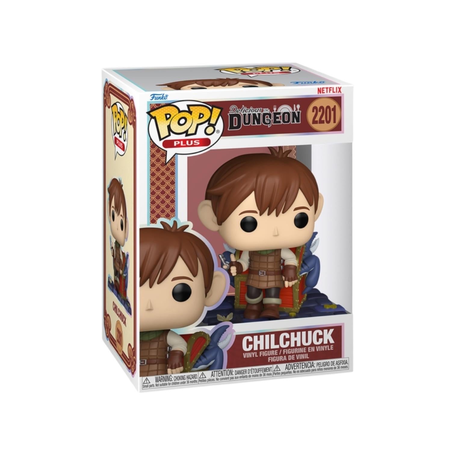Funko Pop! Chilchuck figure packaging with Netflix logo on a white background