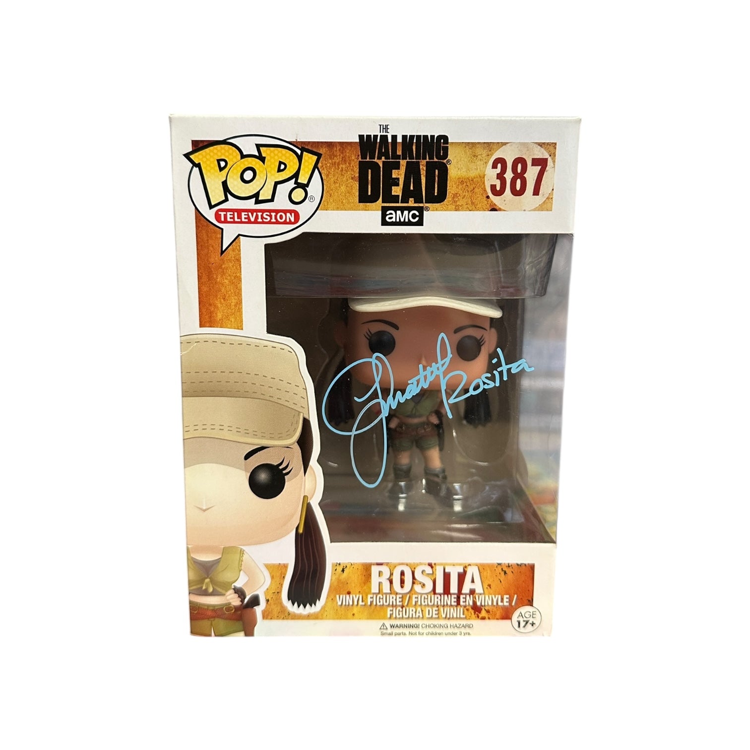 Christian Serratos Signed Rosita #387 Funko Pop! - The Walking Dead Front
