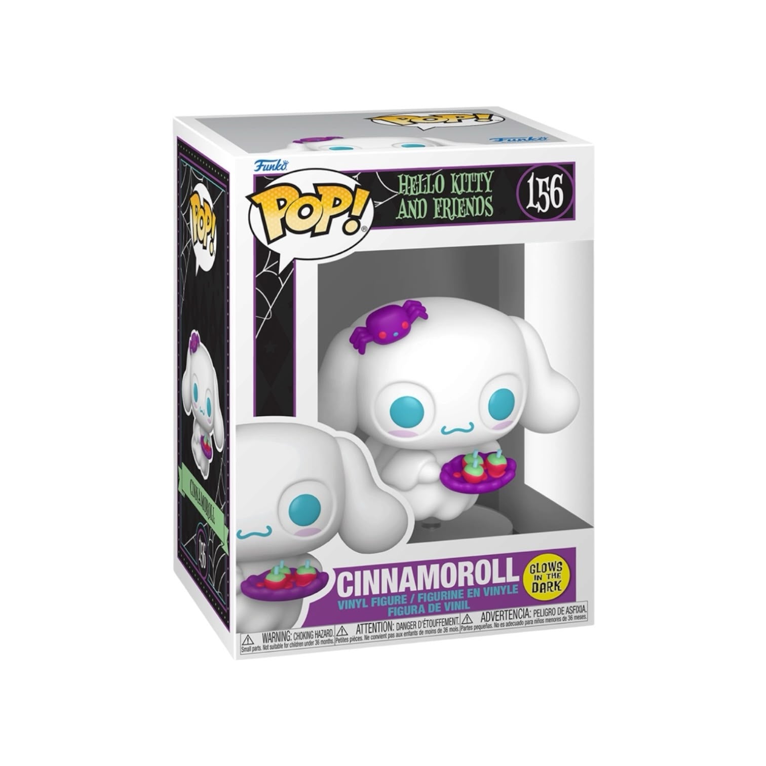 Funko Pop! vinyl figure of Cinnamoroll in packaging with Hello Kitty and Friends branding.