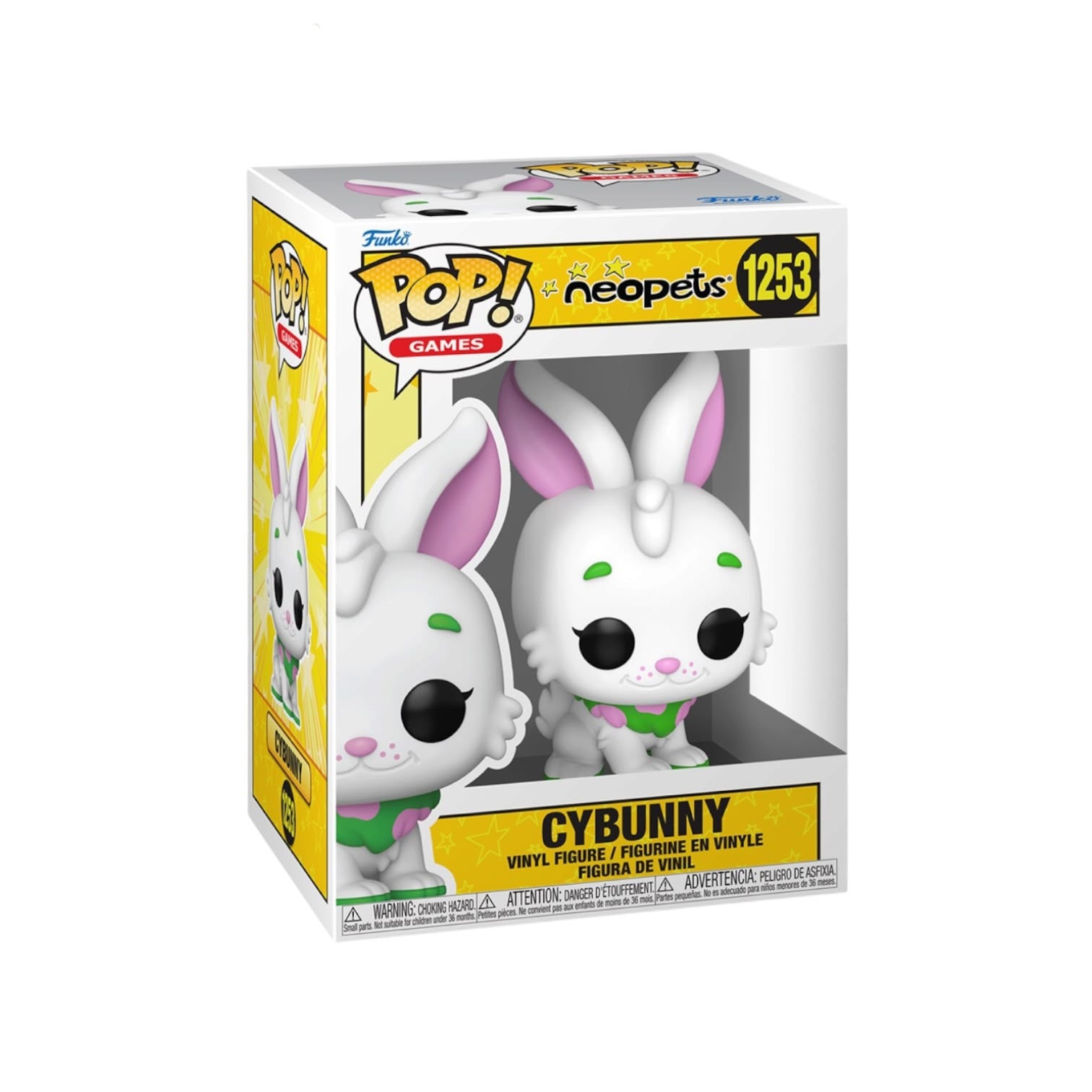 Funko Pop! vinyl figure of Cybunny in packaging with Neopets branding