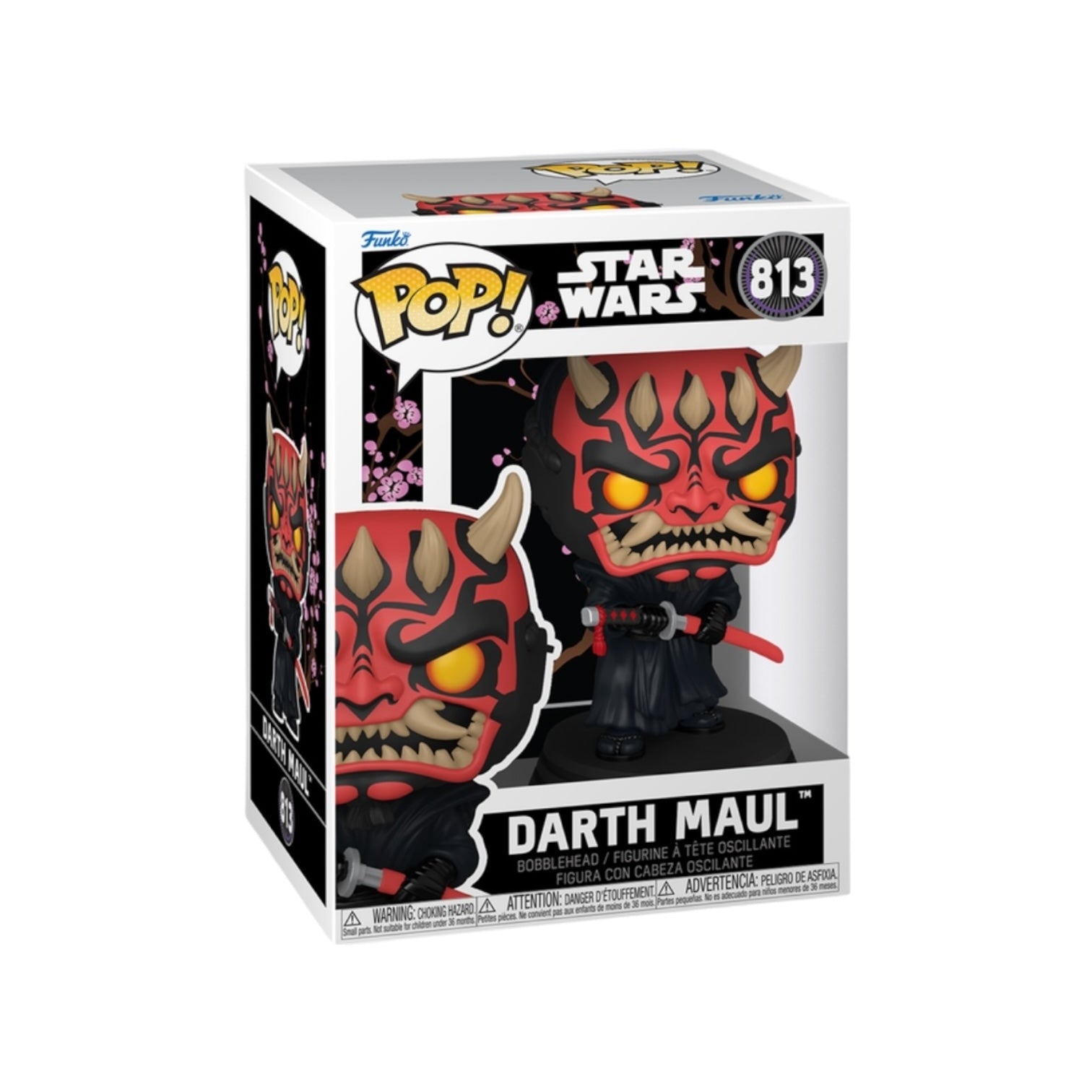 Funko Pop! Darth Maul figure in packaging with Star Wars branding
