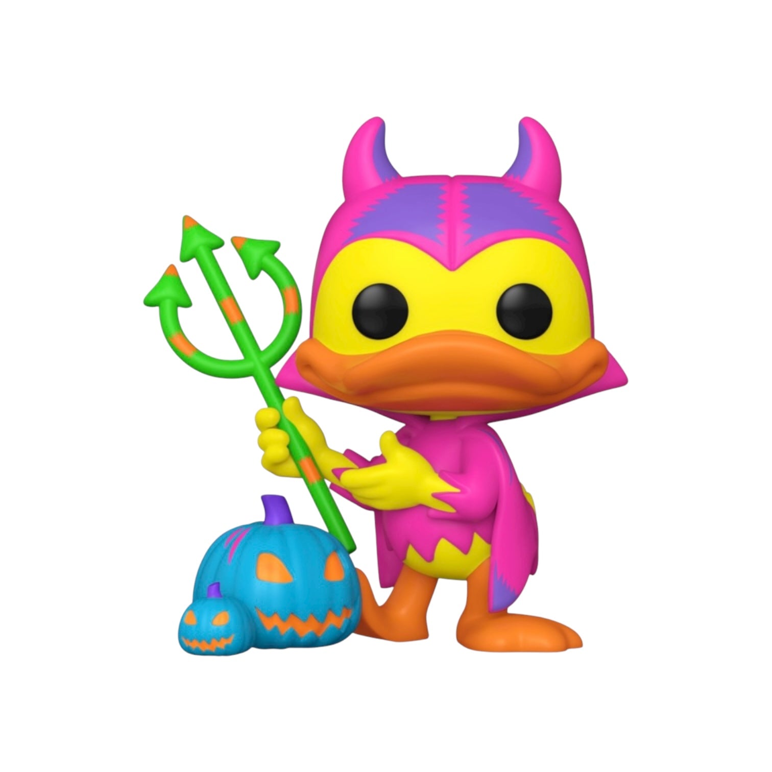Devil Donald with Pumpkin #1446 (Black Light Chase) Funko Pop! - Mickey and Friends - Funko Exclusive Figure