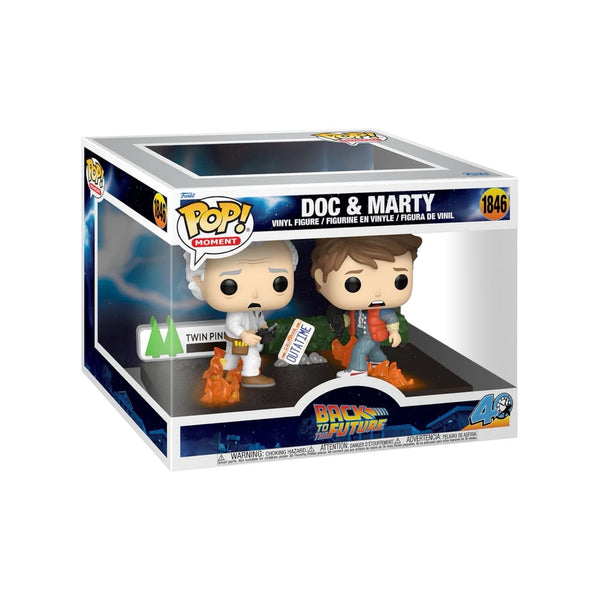 Doc & Marty | Funko Pop | Moment | Back to the Future | Oversizeds