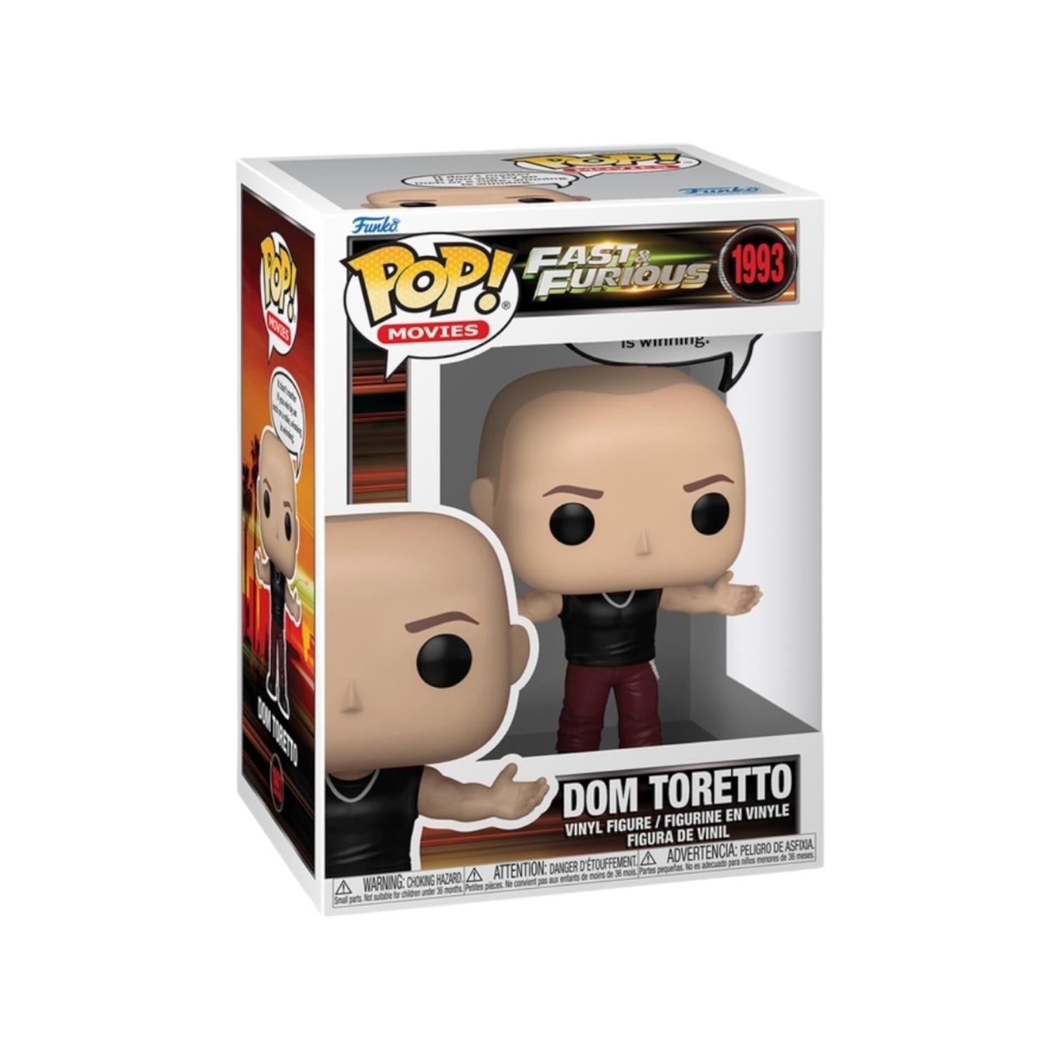 Funko Pop! vinyl figure of Dom Toretto from Fast & Furious in packaging