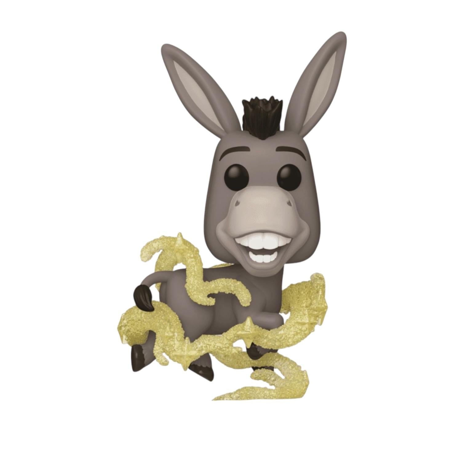 Funko Pop! vinyl figure of a smiling donkey wrapped in gold glittery ropes, shown on a plain white background.
