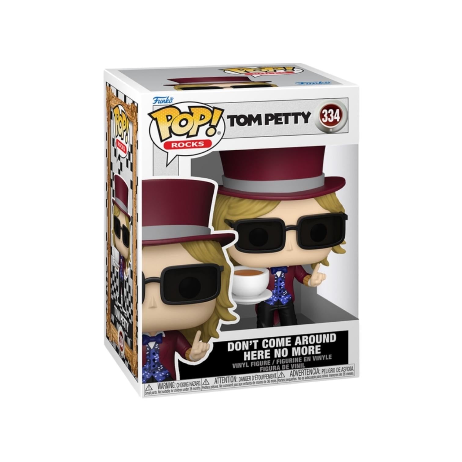 Funko Pop! Rocks Tom Petty vinyl figure packaging on a white background