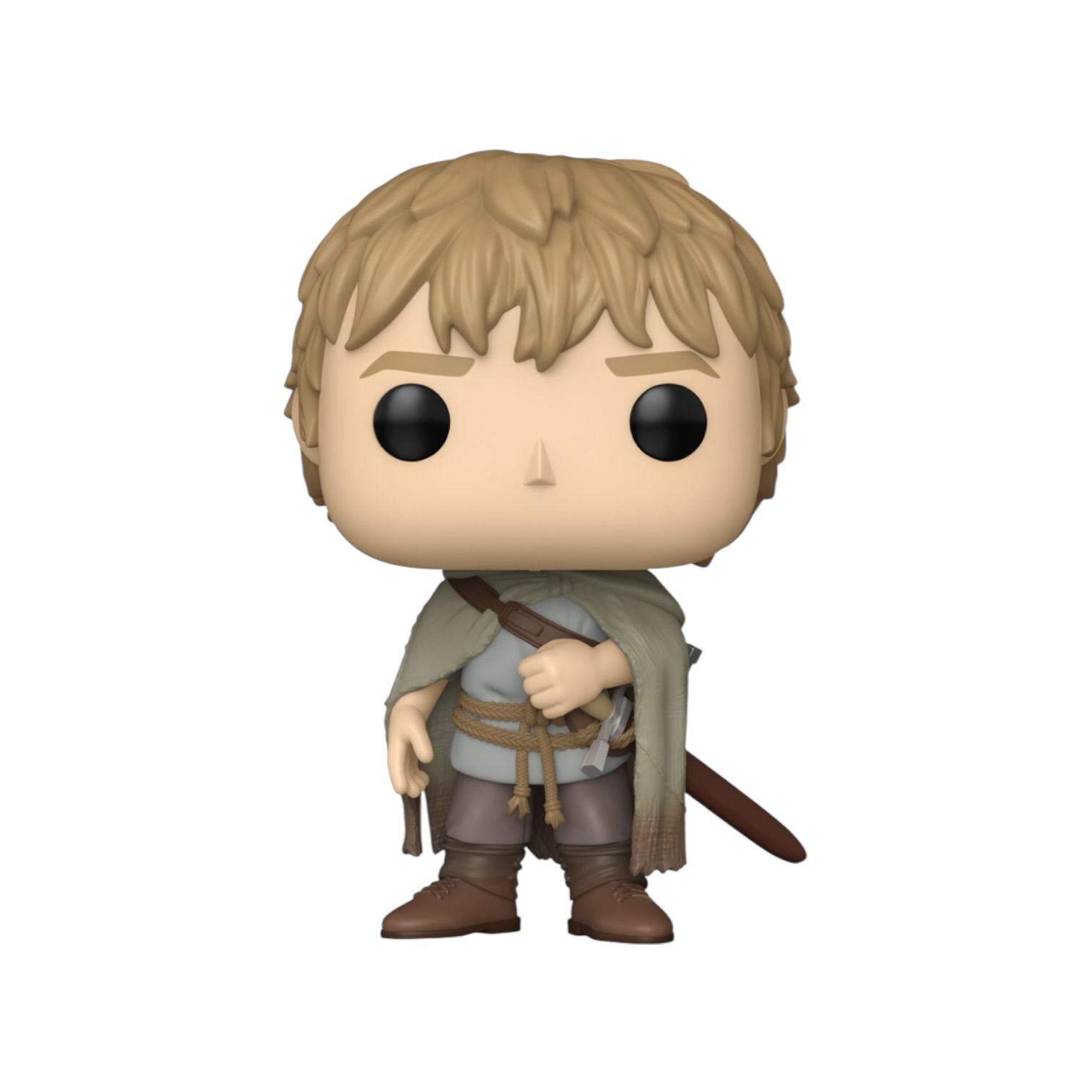 Funko Pop! vinyl figure of a character with brown hair and outfit on a white background