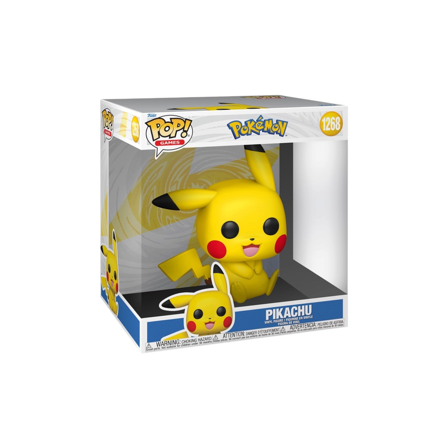 Pikachu (sitting) #1268 Funko Pop Jumbo - Pokemon - PREORDER
