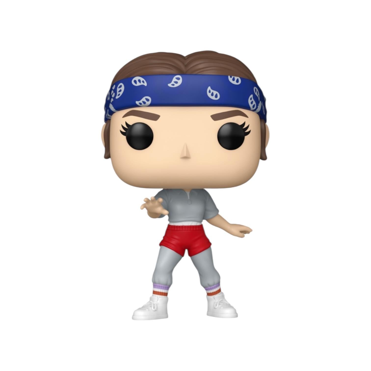 Pop! Vinyl figure of a character with a bandana, gray shirt, red shorts, and white shoes on a white background