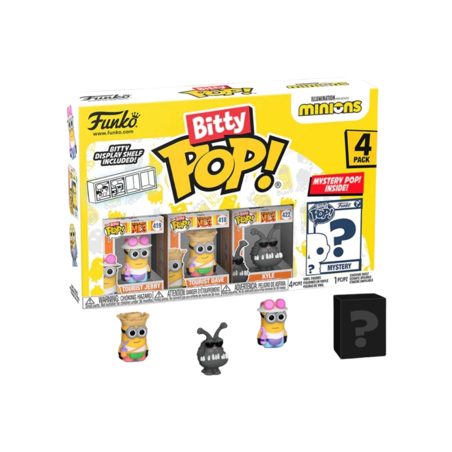 Young Gru 4 Pack Bitty Funko Pop! - Minions - Chance Of Chase - PREORDER