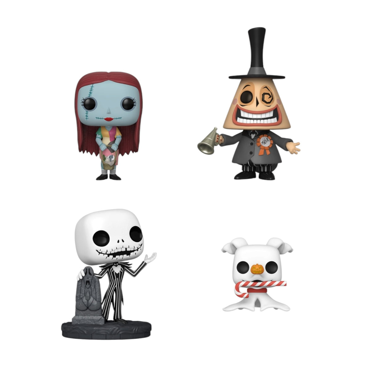 Sally/ Mayor/ Zero/ Jack Skellington  4 Pack Funko Pop! - The Nightmare Before Christmas