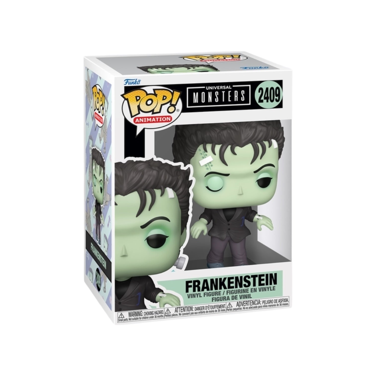 Funko Pop! vinyl figure of Frankenstein in packaging on a white background