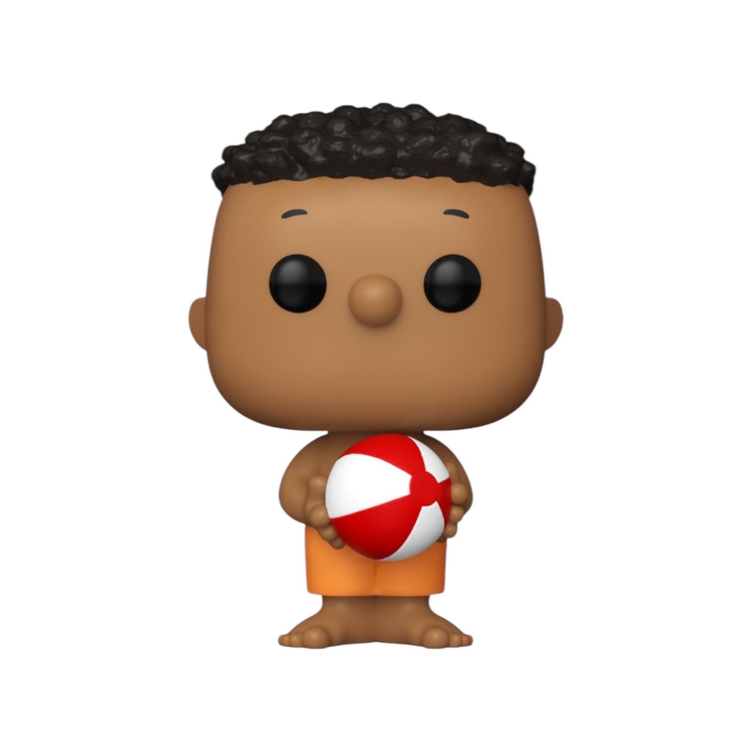 Funko Pop! vinyl figure of a boy holding a beach ball on a white background