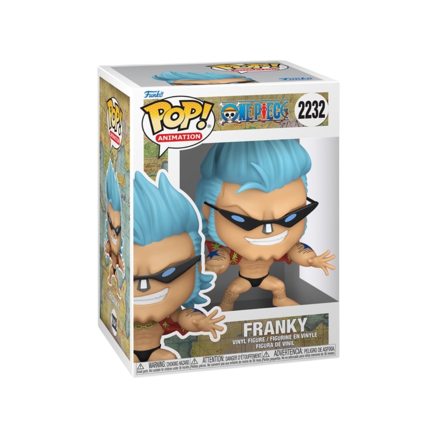 Funko Pop! Animation figure packaging with character Franky on a white background