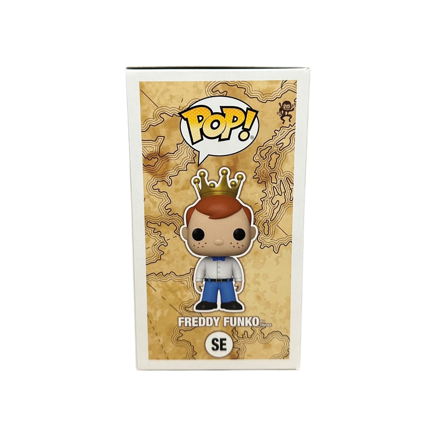 Funko Pop! vinyl figure packaging with 'Freddy Funko' branding on a white background