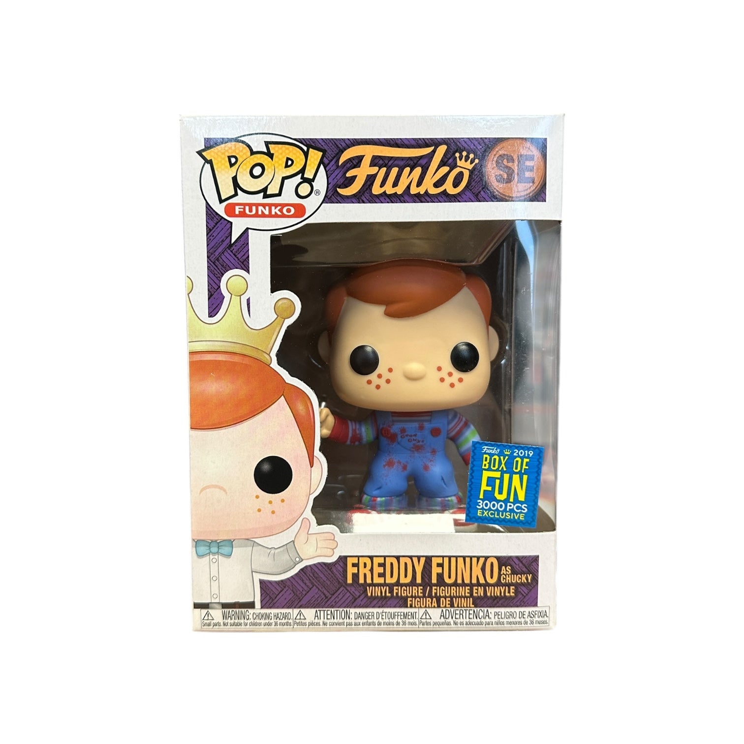 Freddy Funko as Chucky (Bloody) Funko Pop! - Child's Play 2 - Box of Fun 2019 Exclusive LE3000 Pcs Front