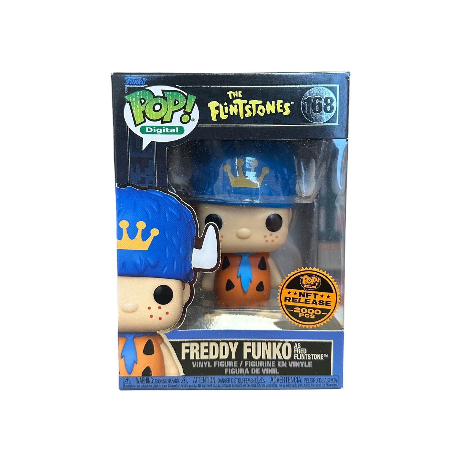 Freddy Funko as Fred Flintstone #168 Funko Pop! - The Flintstones - NFT Release Exclusive LE2000 Pcs Front