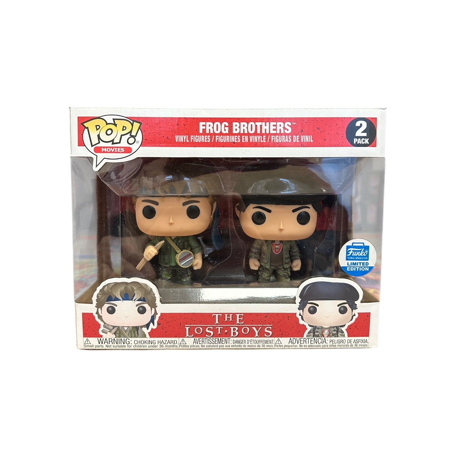 Frog Brothers 2 Pack Funko Pop! - The Lost Boys - Funko Shop Exclusive front