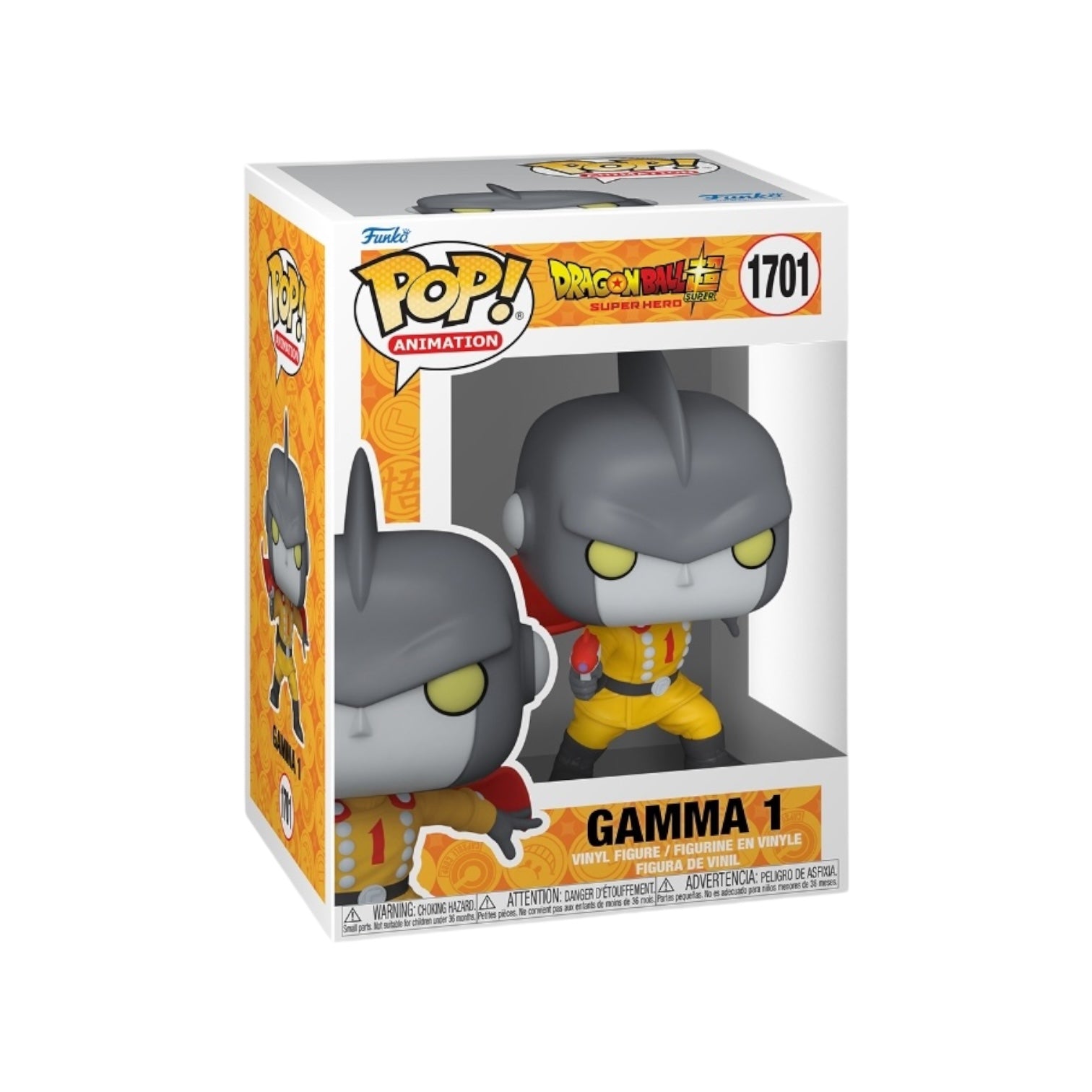 Funko Pop! figure of Gamma 1 from Dragonball Z, featuring vibrant colors and detailed design.