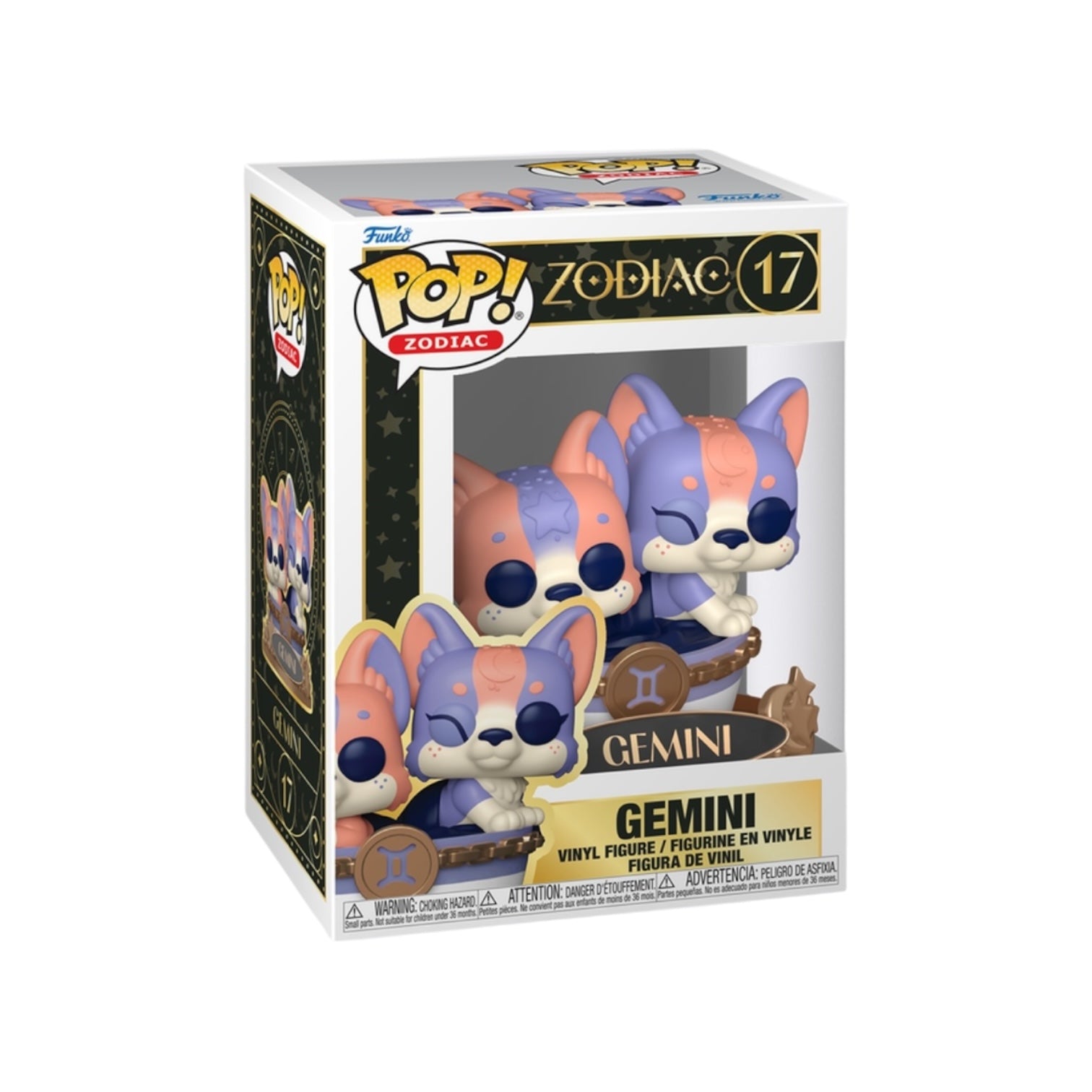 Gemini 17 Funko pop multicoloured vinyl figure on a white background 
