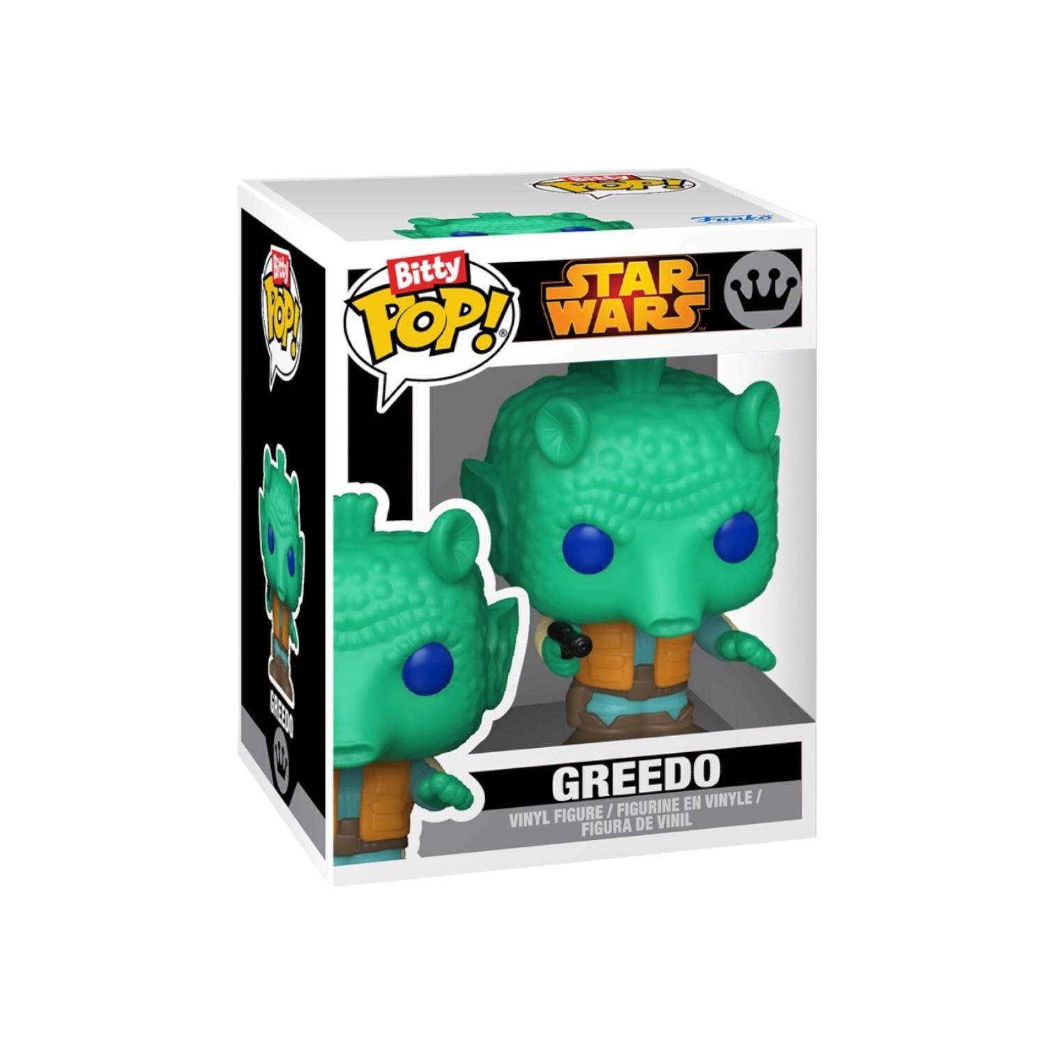 Funko Pop! Bitty Pop! Star Wars Greedo vinyl figure in packaging on a white background