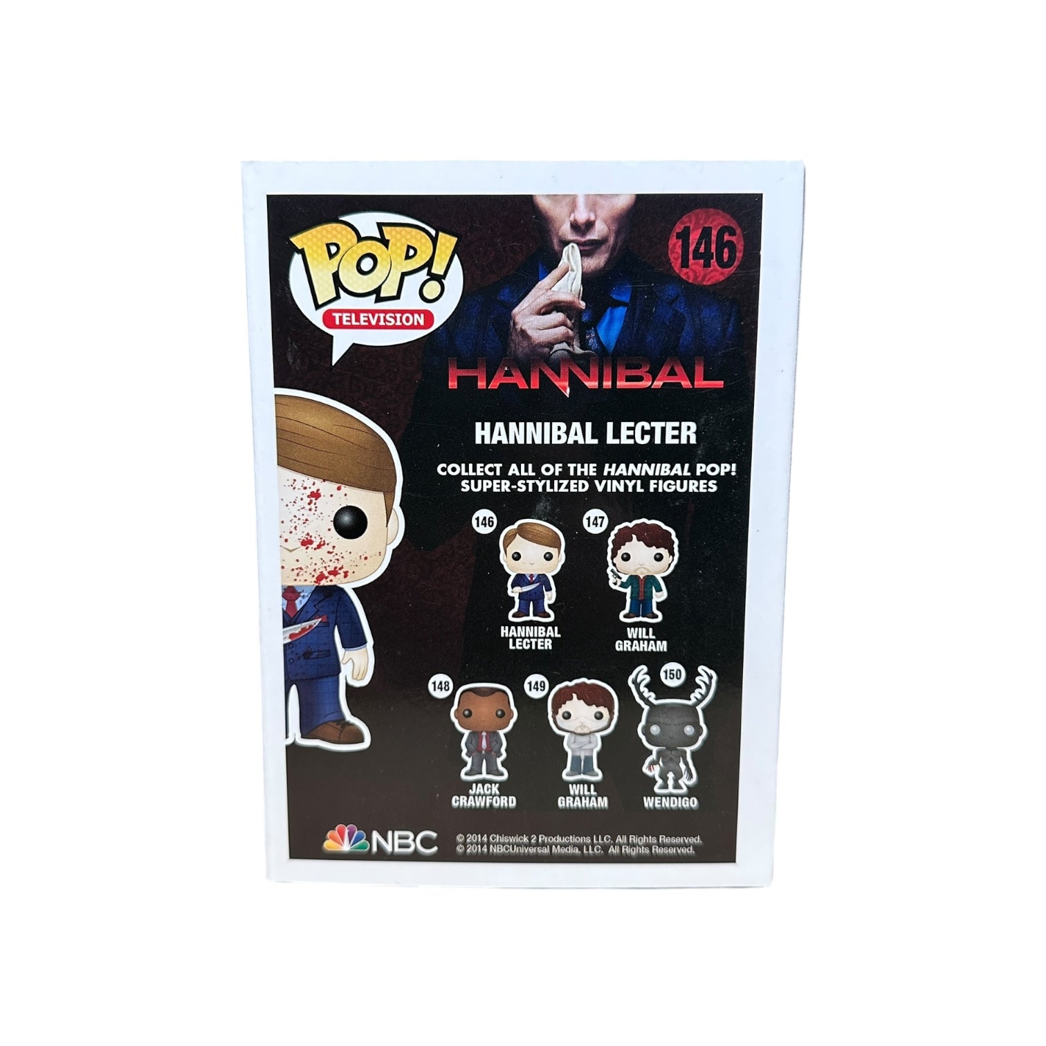 Hannibal Lecter #146 (Bloody) Funko Pop! - Hannibal - SDCC 2014 Exclusive LE1500 Pcs Back