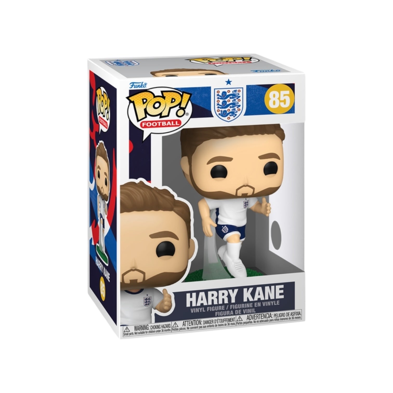 Harry Kane in his England kit in packaging