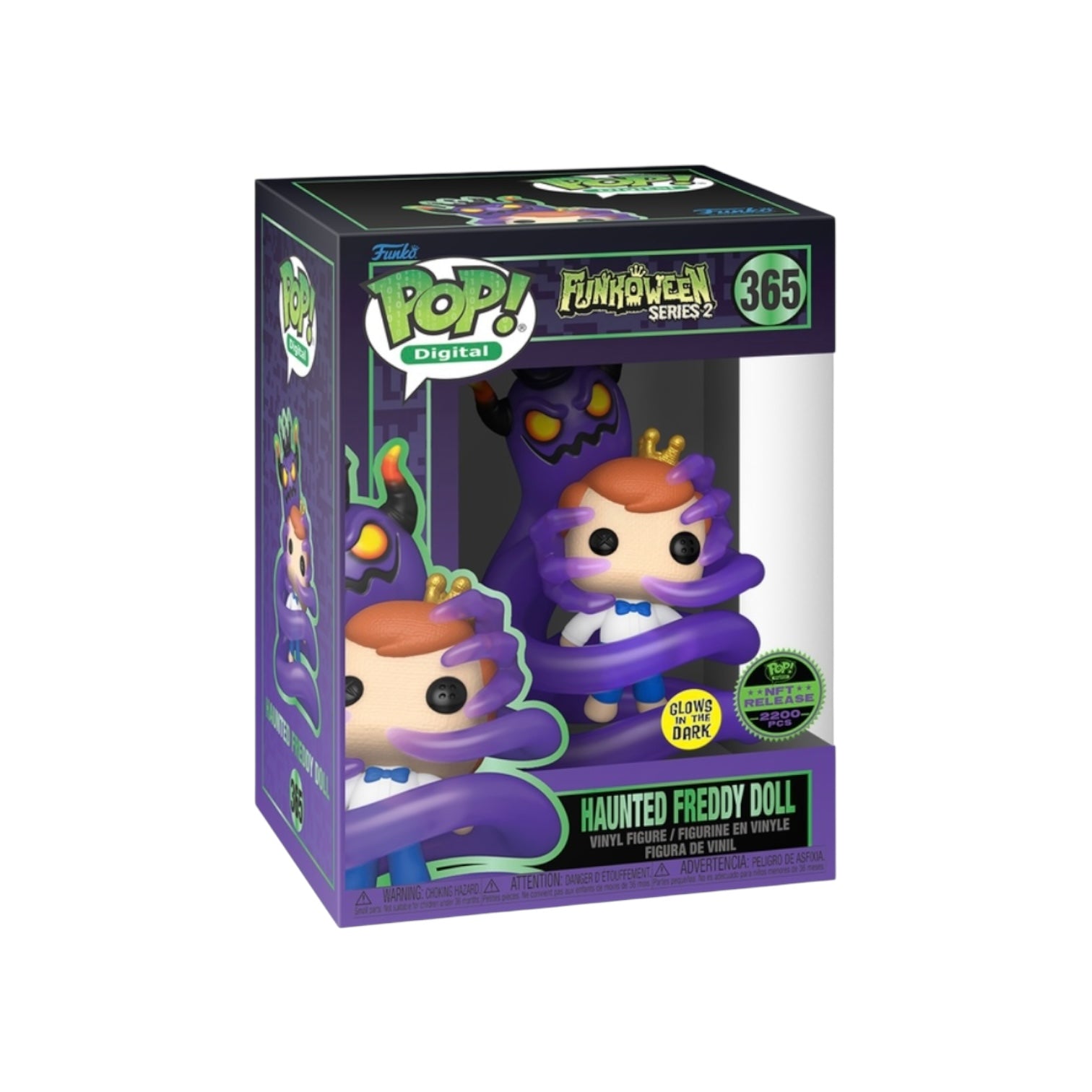 Haunted Freddy Doll #365 (Glows in the Dark) Funko Pop! - Funkoween Series 2 - NFT Release Exclusive LE2200 Pcs Box