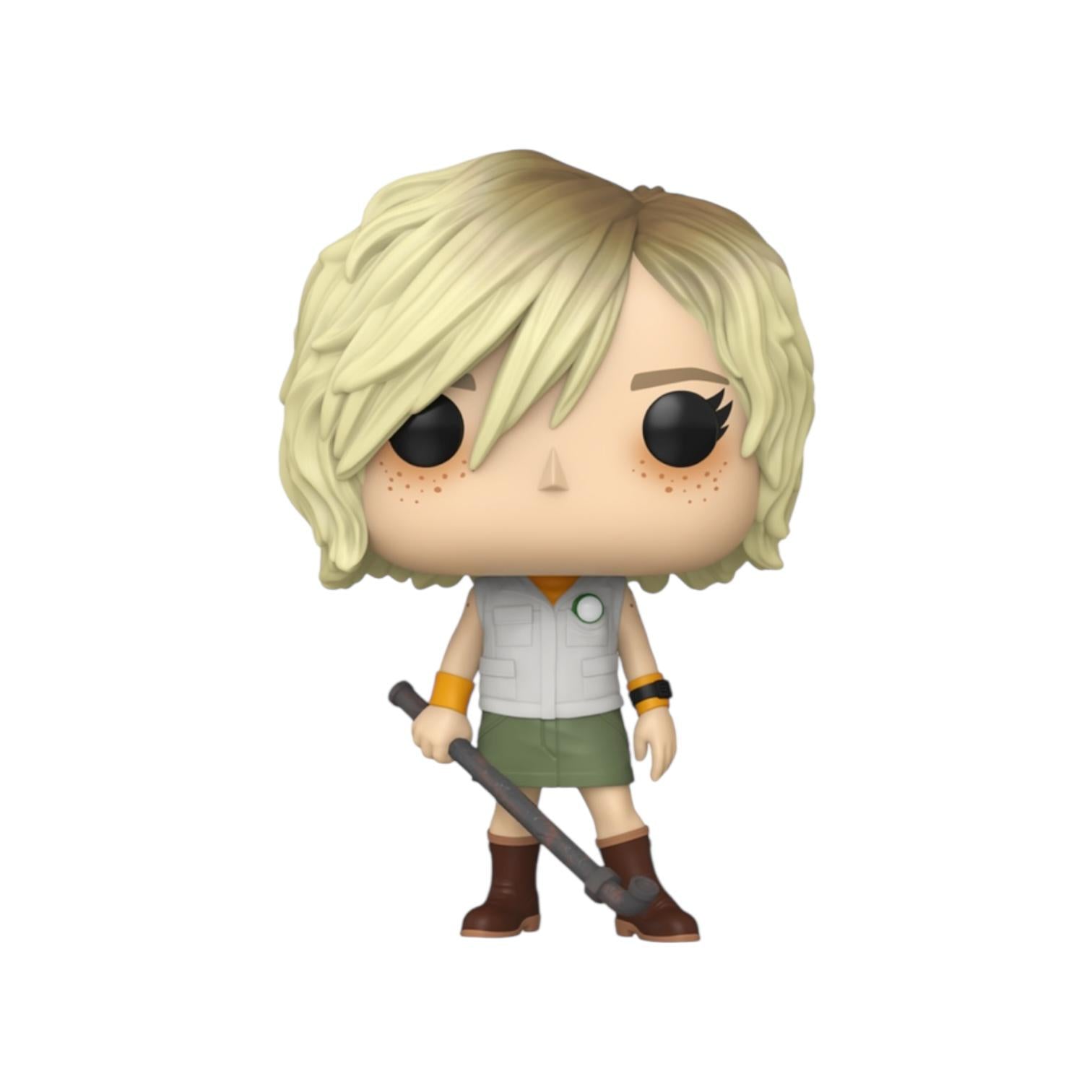 Funko Pop! vinyl figure with blonde hair and a sword on a white background