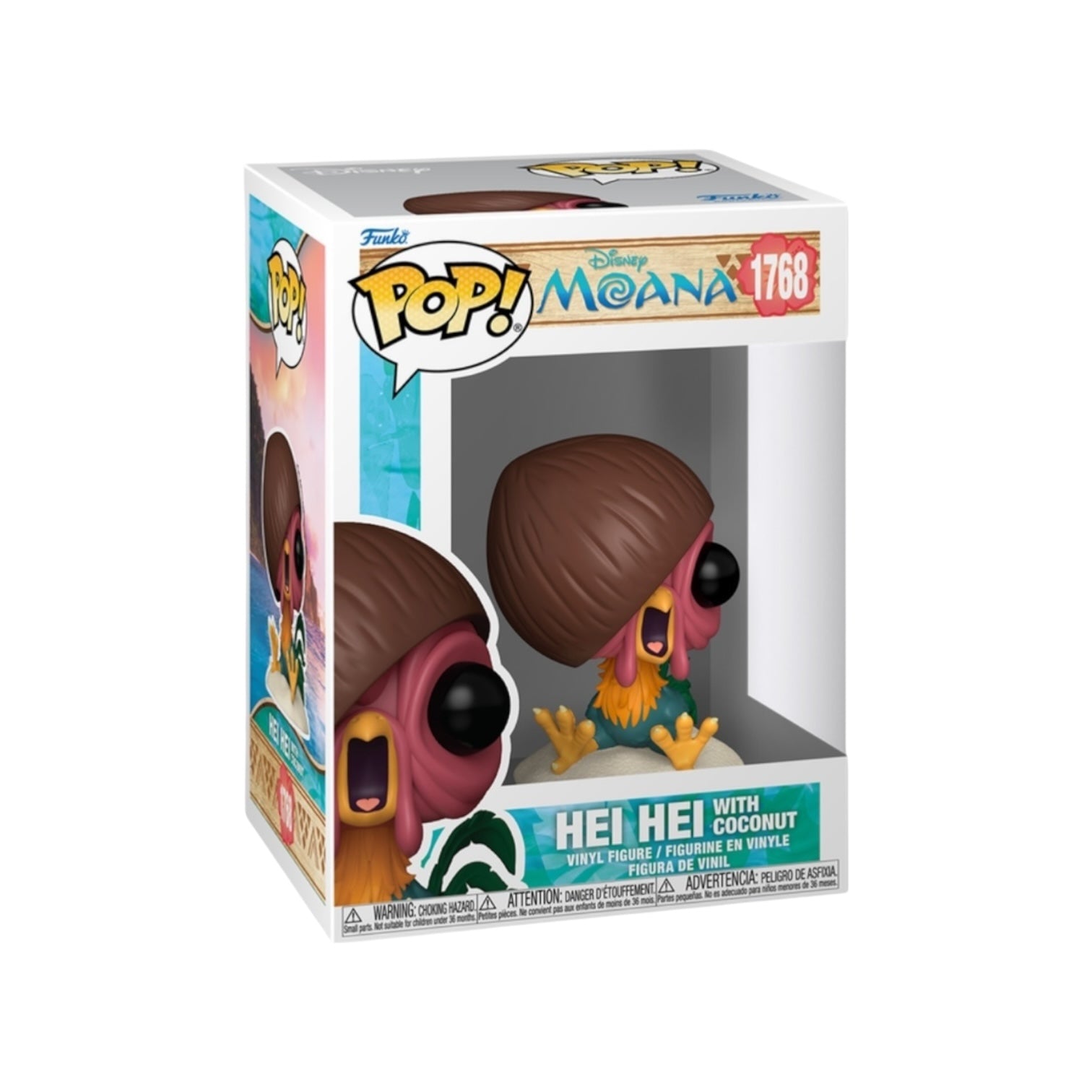 Funko Pop! vinyl figure of Hei Hei from Moana in packaging