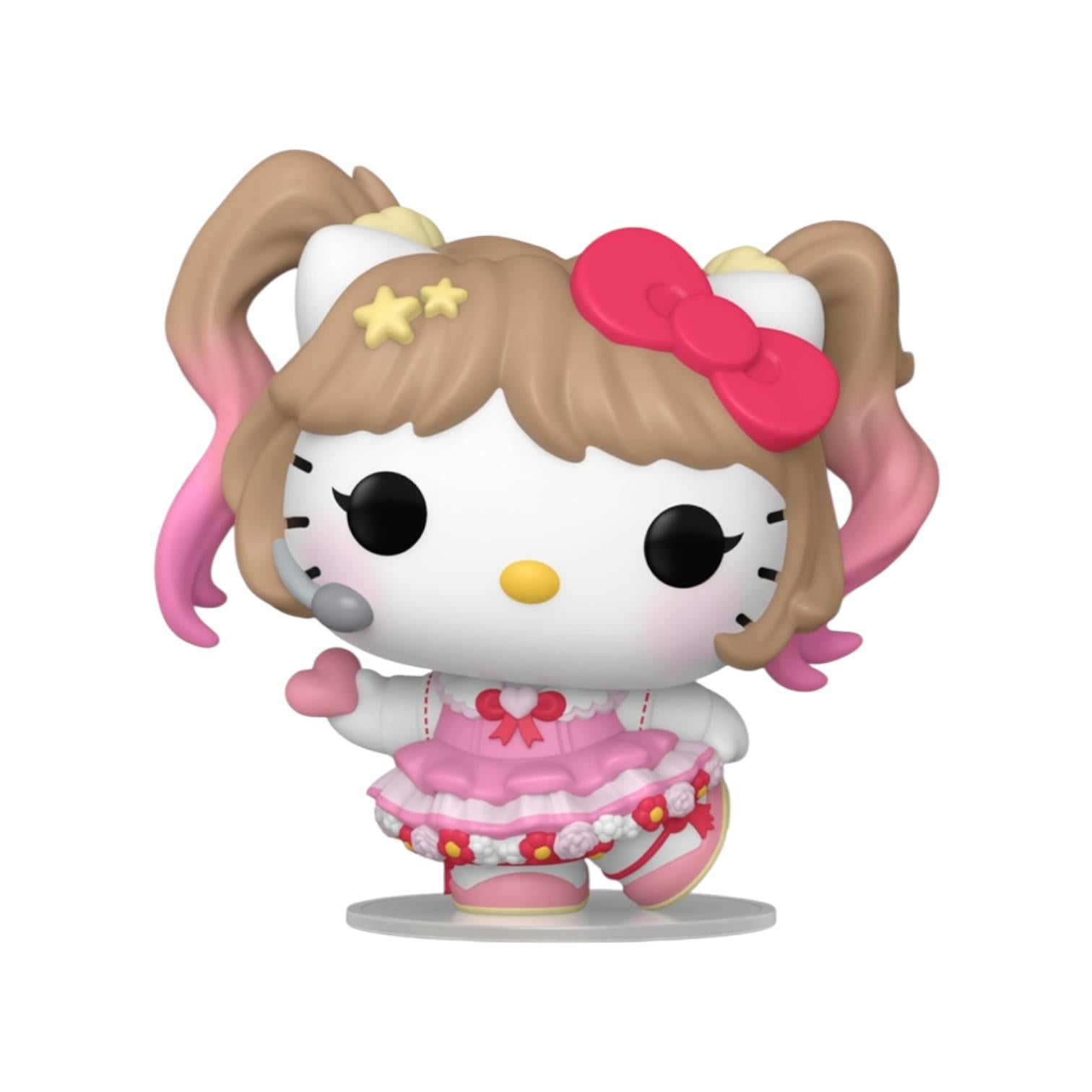 Funko Pop! vinyl figure of a character with pink hair and a bow on a white background