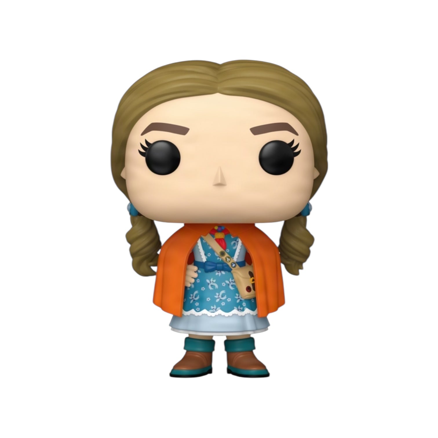 Funko Pop! vinyl figure of a character with braided hair and orange coat on a white background
