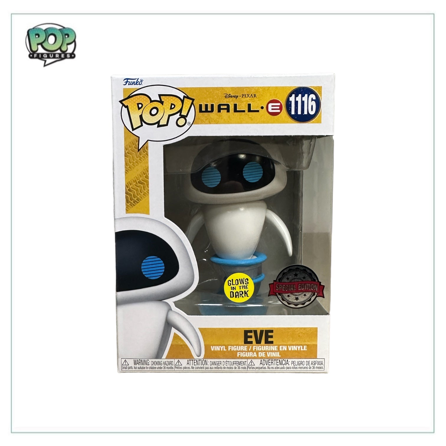 Eve #1116 (Glows in the Dark) Funko Pop! - Wall-E - Special Edition
