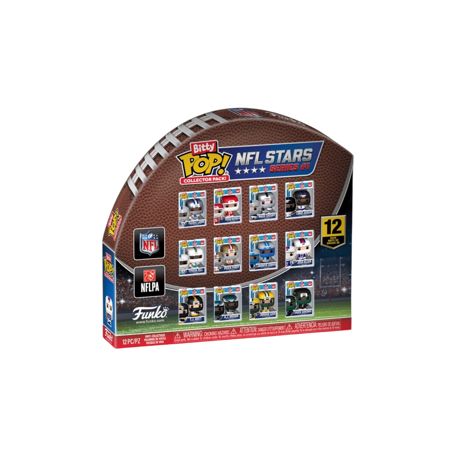 Collector NFL Stars 12-Pack Multipack Funko Bitty Pop! - NFL