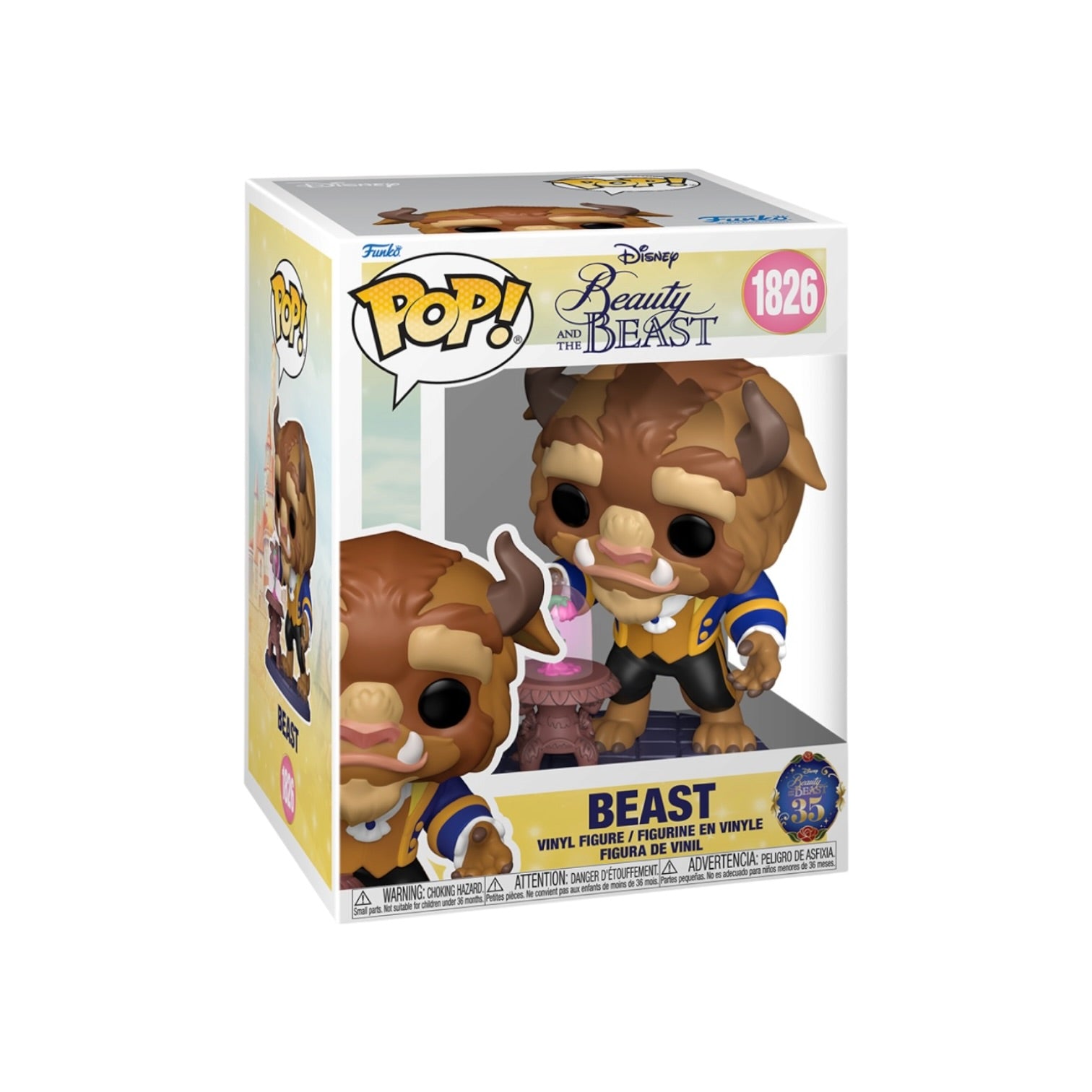 Beast with Enchanted Rose #1826 Funko Pop! Premium - Beauty and the Beast - PREORDER