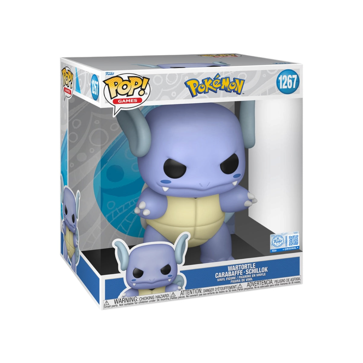 Wartortle #1267 Funko Pop! Jumbo - Pokémon - PREORDER