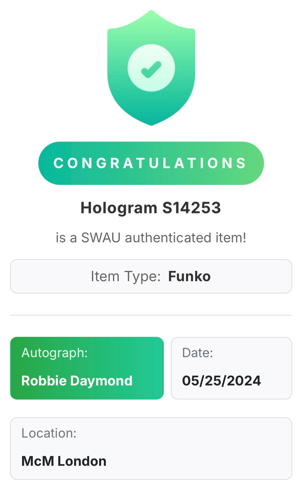 Robbie Daymond Signed Haganezuka #1407 Funko Pop! - Demon Slayer - Condition 8.5/10 - SWAU Authenticated