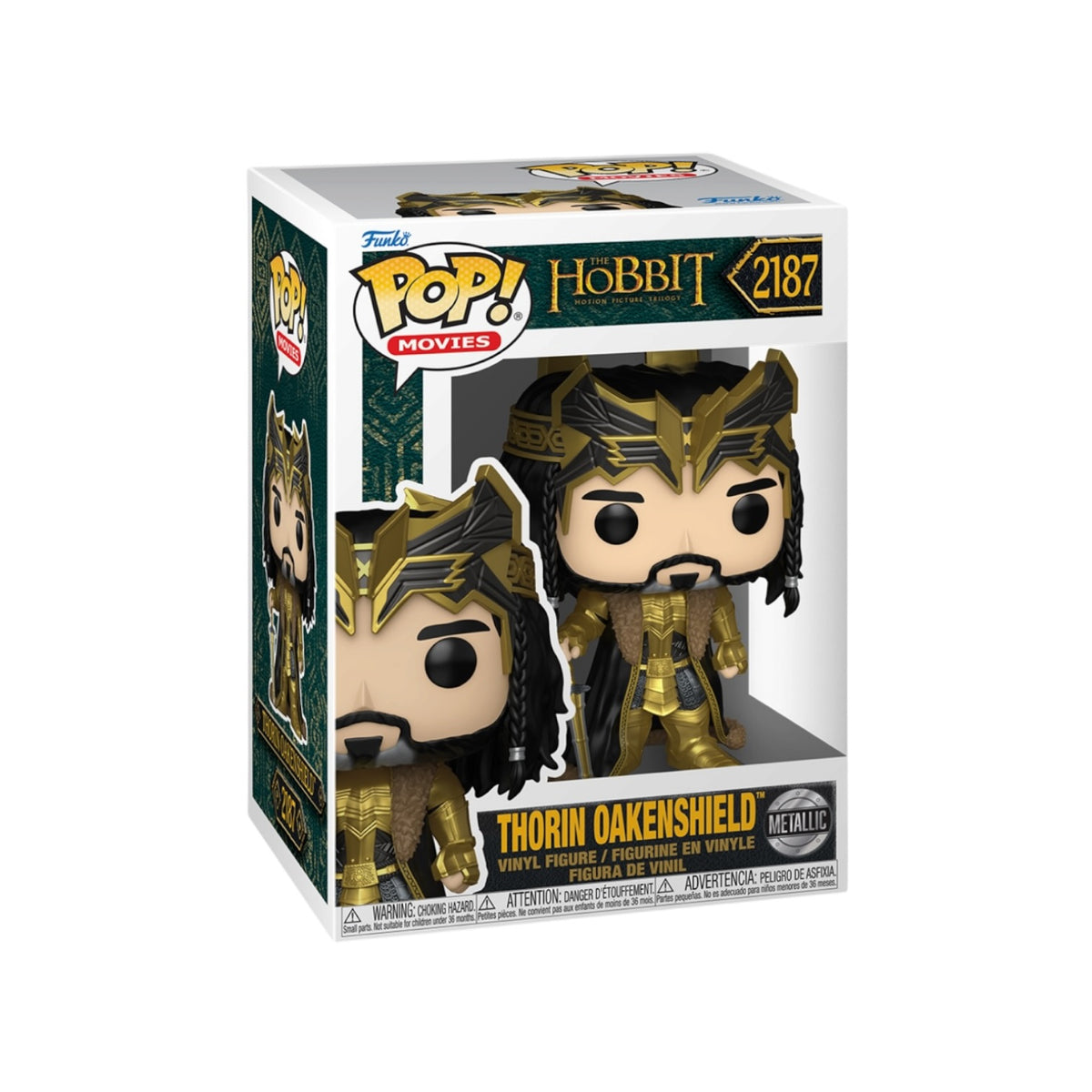 Thorin Oakenshield #2187 (Metallic) Funko Pop! - The Hobbit - PREORDER