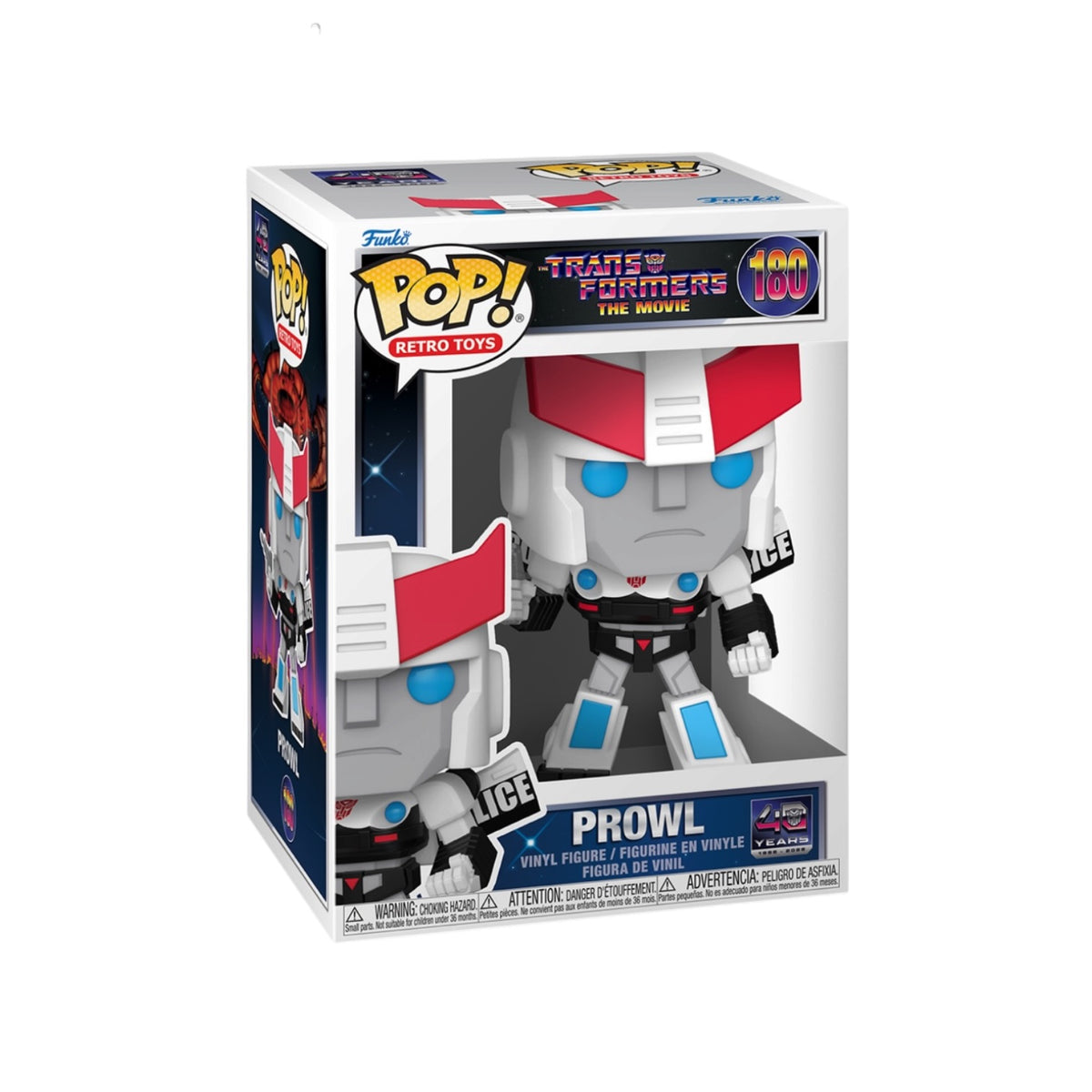Prowl (40th Anniversary) #180 Funko Pop! - The Transformers: The Movie - PREORDER