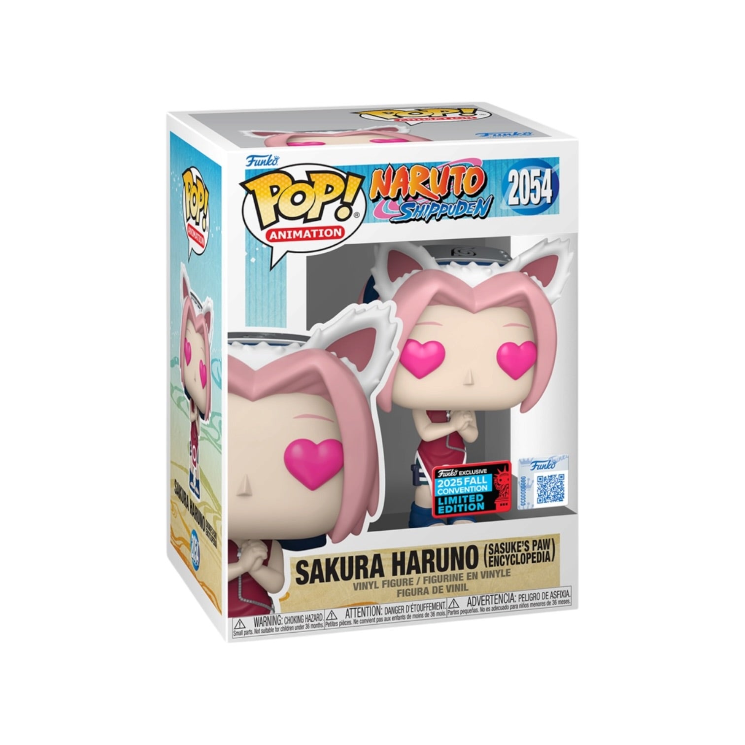 Sakura Haruno (Sasuke's Paw Encyclopedia) #2054 Funko Pop! - Naruto: Shippuden  - Fall Convention 2025 Exclusive