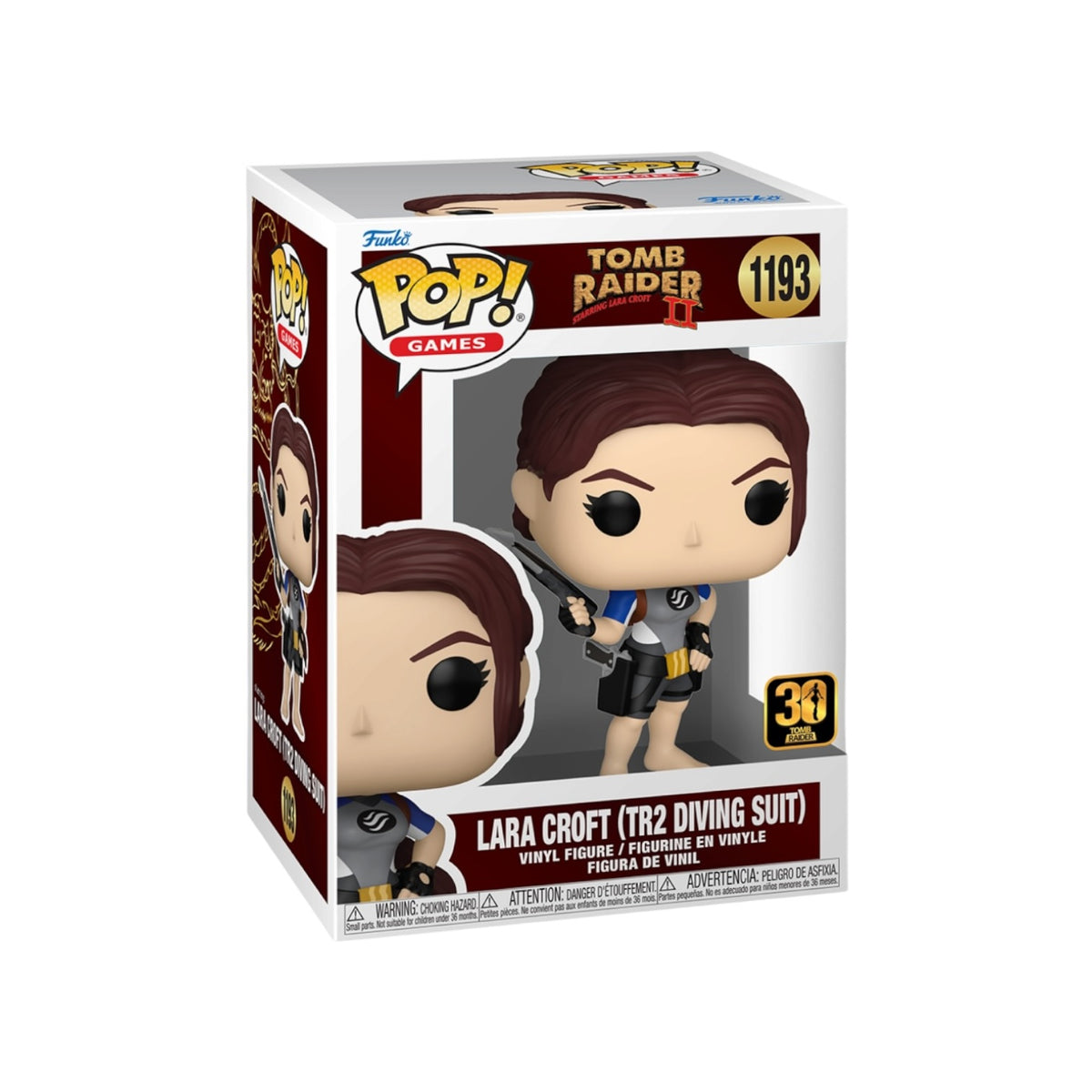 Lara Croft (TR2 Diving Suit) #1193 Funko Pop! - Tomb Raider II - Funko Exclusive