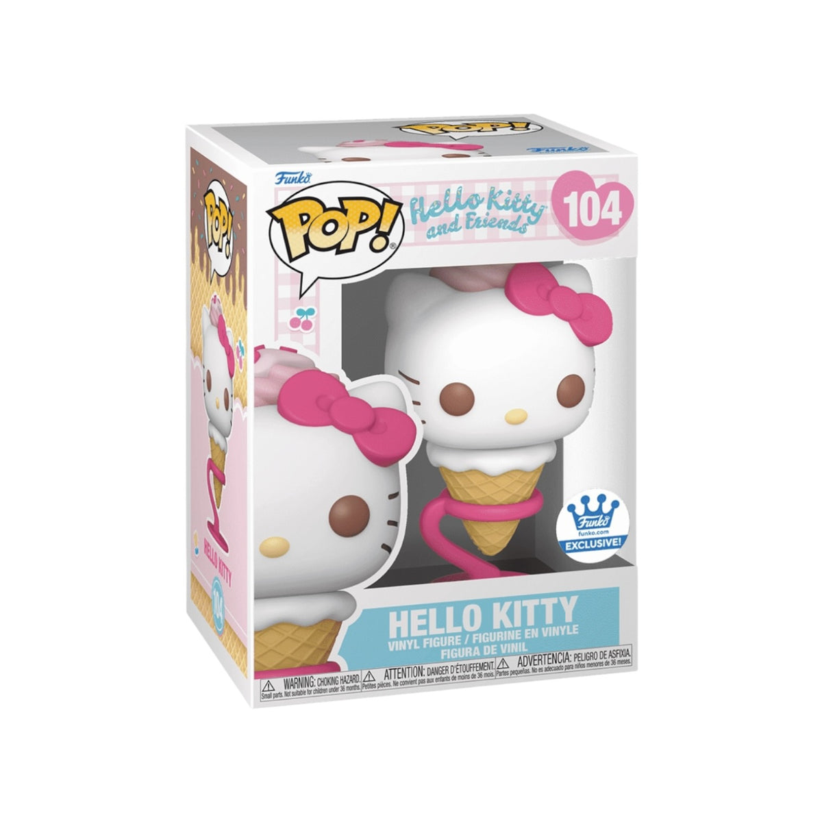 Hello Kitty as Ice Cream Cone #104 Funko Pop! - Hello Kitty and Friends - Funko Shop Exclusive