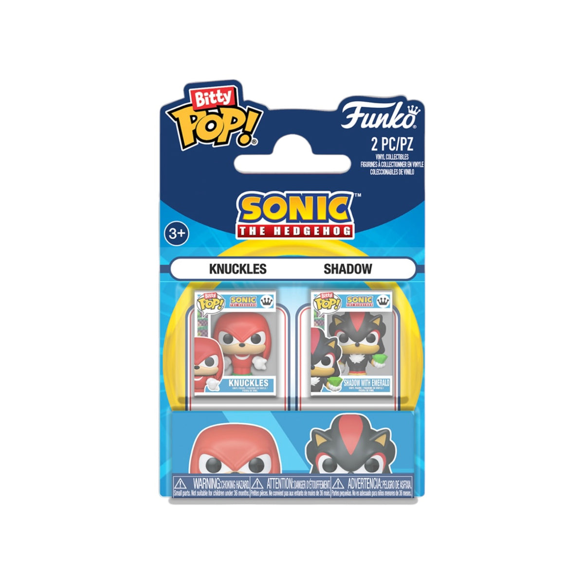 Knuckles & Shadow  2 Pack Funko Bitty Pop! - Sonic The Hedgehog