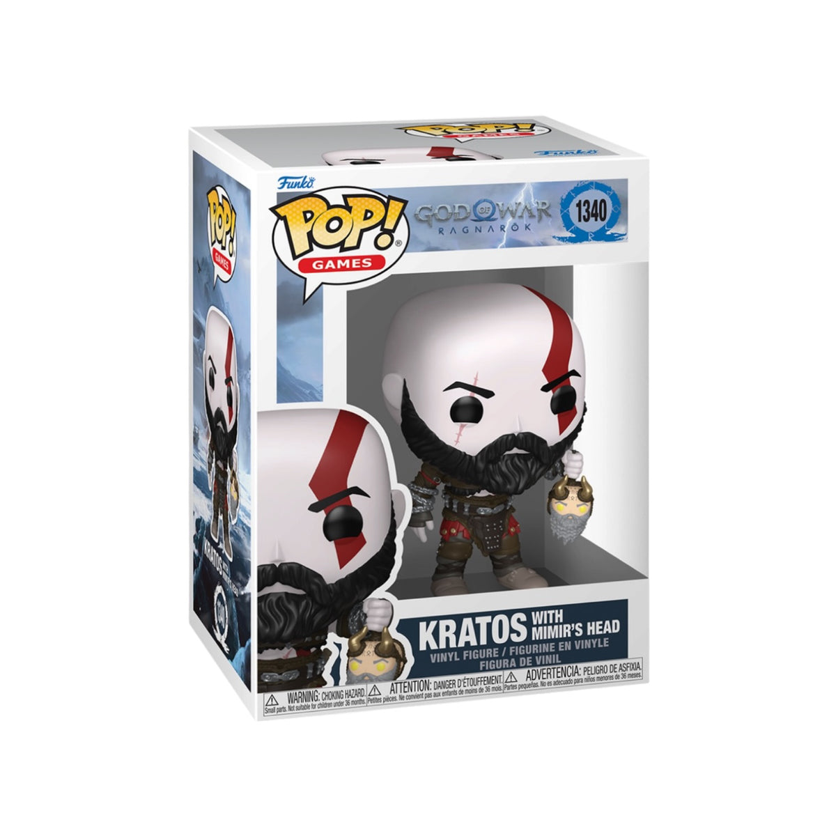 Kratos with Mimir’s Head #1340 Funko Pop! - God of War Ragnarök - PREORDER