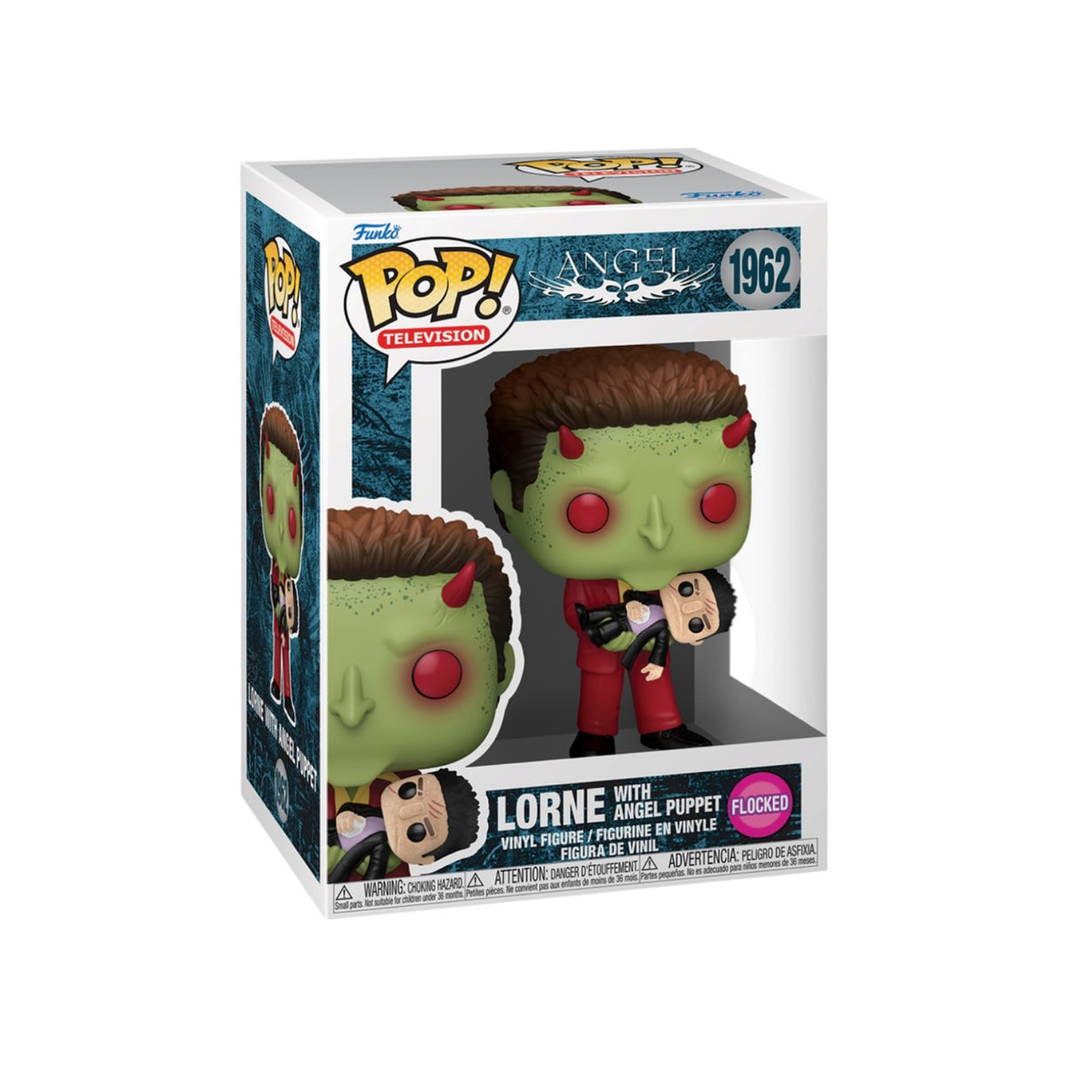 Lorne with Angel Puppet #1962 (Flocked) Funko Pop! - Angel - PREORDER