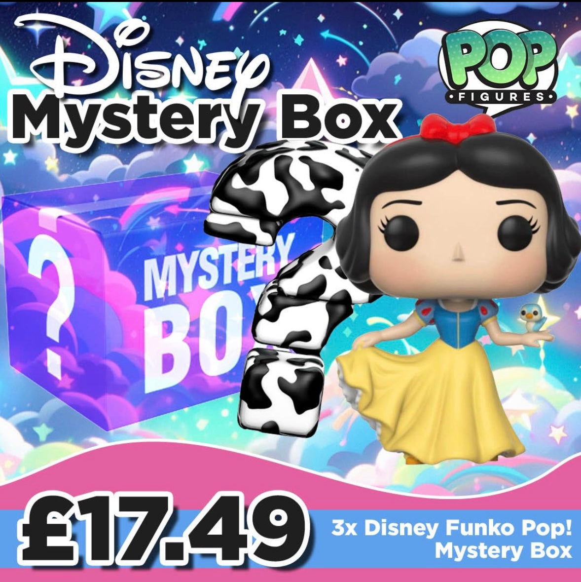 3 Disney Funko Pop Mystery Box!