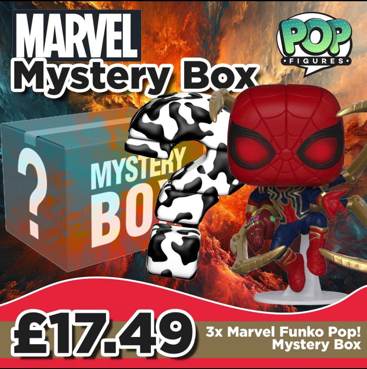 3 Marvel Funko Pop Mystery Box!