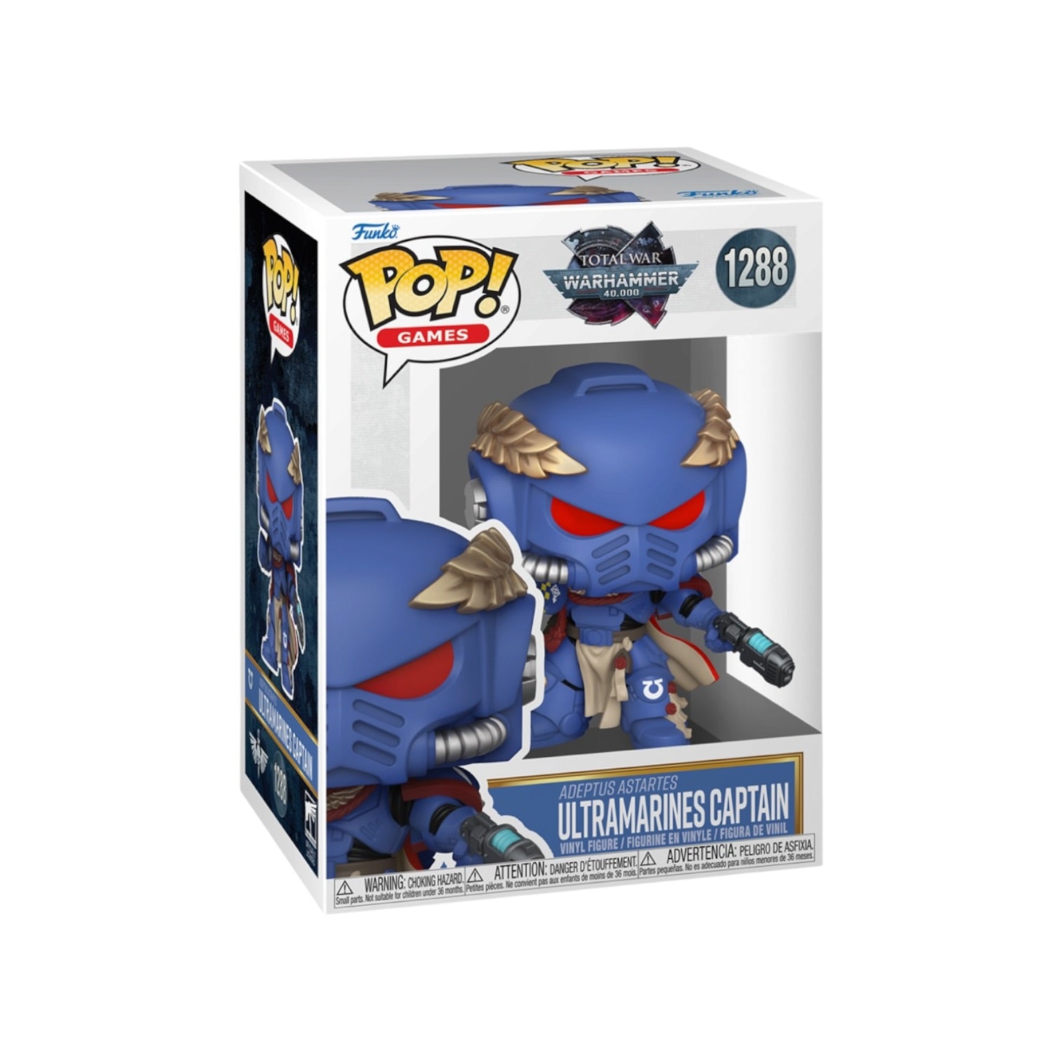 Ultramarines Captain #1288 Funko Pop - Total War : Warhammer 40,000 - PREORDER